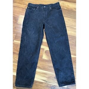 Vintage Levis 550 Jeans Mens 38x32 Black Relaxed Fit Baggy Loose Denim Y2K